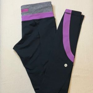 LULULEMON Run Inspire full length tight mid‎ rise leggings Power Luxtreme size 6
